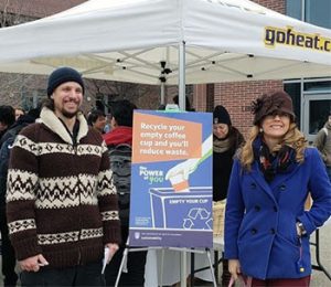 Showing support for recycling and energy reduction initiatives