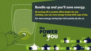 Bundle up to save energy